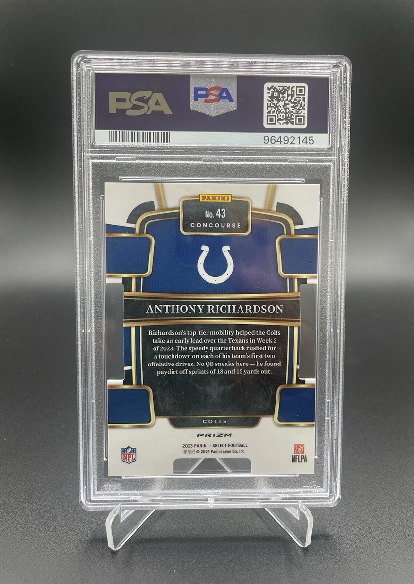 レア 2020 Panini 10シリ RC 直筆サイン パッチ マット・サイス 2023 Panini Select Anthony Richardson Die Cut Concourse