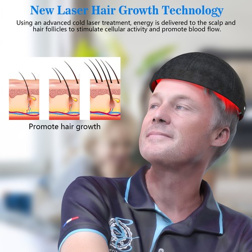LLLT Laser LED Hair Growth Cap Red Light Therapy Regrowth Antiloss Treatment eBay
