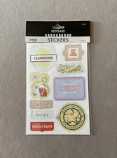 2 Sheets Keepsake Essentials School Stickers~Includes 18 Stickers~New In Package