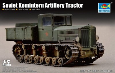 Trumpeter 07120 Soviet Komintern Artillery Tractor in 1:72 Bausatz Neu + OVP