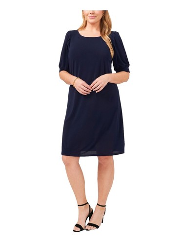 Women's Black MSK 3/4 Sleeve Dress with Pearl and Crystal Sleeve Details in  Sz L | eBay