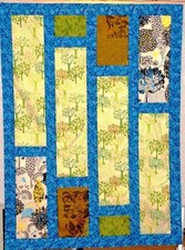 Oh Henry Quilt Throw Wall Hanging Or Baby Quilt 42" X 57" 100 Cotton Fabric