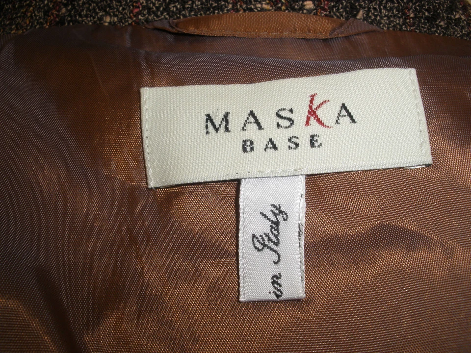 CHAQUETA BLAZER DE LANA BASE MASKkA talla US 8 F 40 D 38 GB 12 ÚNICA HECHA EN ITALIA  Foto 3 de 4