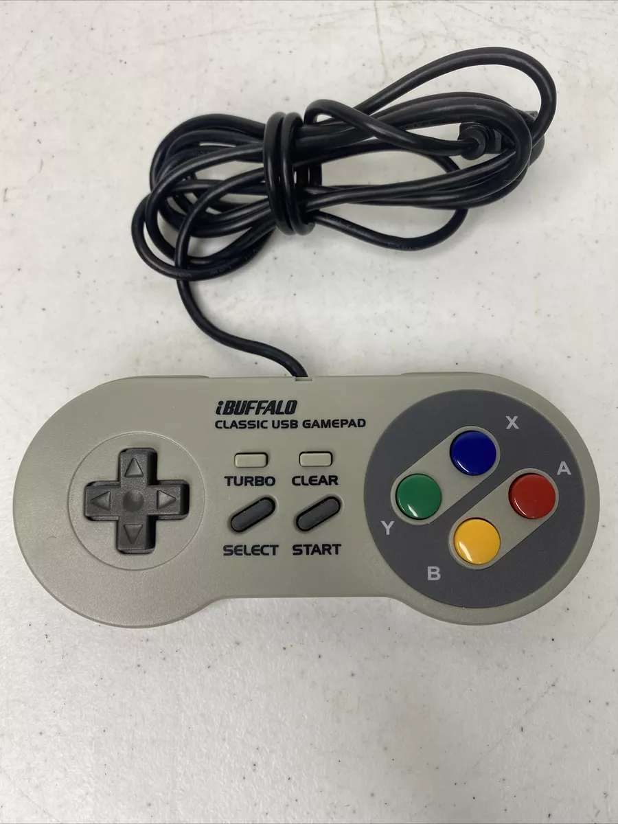 synge tragt bælte iBUFFALO Super Famicom SNES Classic USB ROM Controller 8 Button Pad Windows  PC Z | eBay