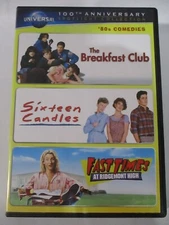 Breakfast Club Sixteen Candles Fast Times At Ridgemont High 3 DVD 80s Comedy Set