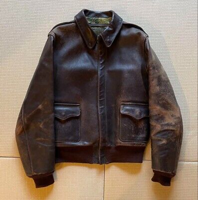 The REAL McCOY fS A-2 Leather Parachute Lining Jacket Men The REAL McCOY fS A-2 Leather Parachute Lining Jacket Men
