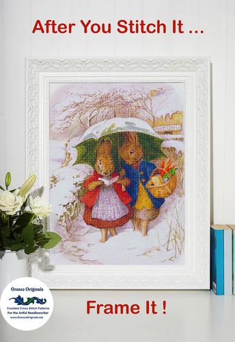 Peter Rabbit Digs Garden Beatrix Potter Counted Cross Stitch Chart Pattern - Picture 3 of 10