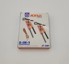 Fire Starter Survival Kit Steel 5-in-1 Camping Hiking Hunting AF-381 New