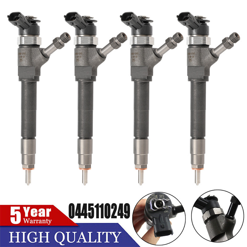 4x Fuel Injectors 0445110249 for 20062011 FORD RANGER MAZDA BT50 3.0L