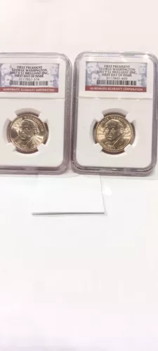 2007 P & D ~ GEORGE WASHINGTON PRESIDENTIAL DOLLAR SET ~ NGC BU FDOI