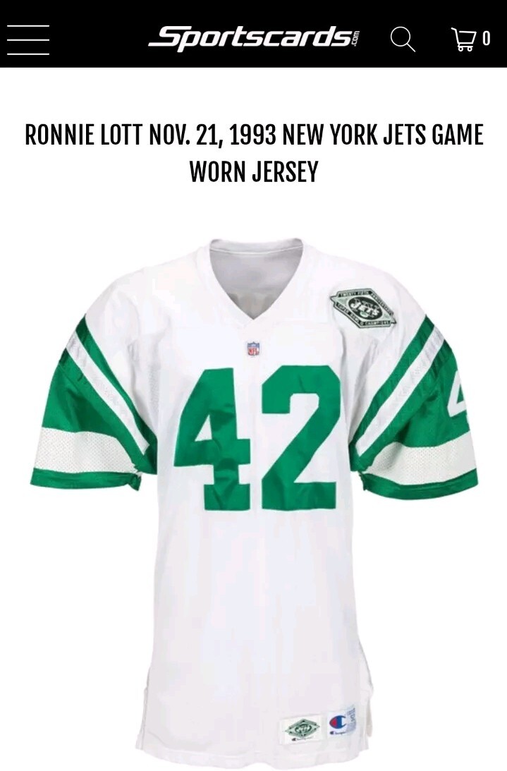 RONNIE LOTT 2024 Jersey Fusion GAME USED JERSEY PATCH Card NEW