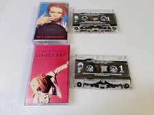LOT OF 2 - Men and Women  A New Flame by Simply Red Cassettes - ELEKTRA