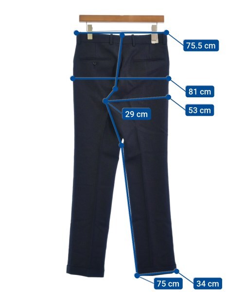 N.HOOLYWOOD Slacks Navy blue(Plover Plaid) 36(Approx. S N.HOOLYWOOD Slacks Navy blue(Plover Plaid) 36(Approx. S