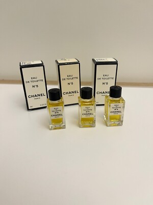 No 5  -  Coco Chanel  Edt  3x 4 ml  Parfum Miniatur Vintage