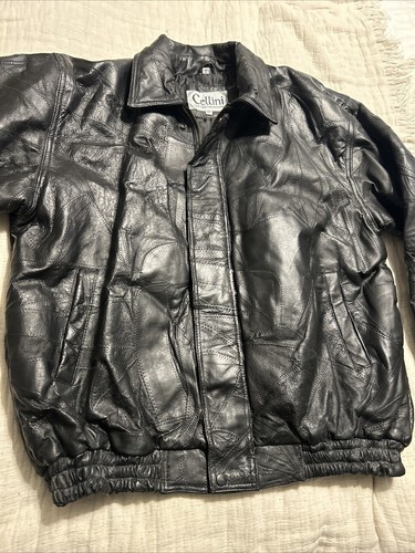80's cellini collection flight jacket