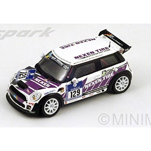 1:43 Spark Mini Cooper Jcw #129 Le Mans Nurburgring 2013 R.Zensen SG097 Model - Picture 1 of 2