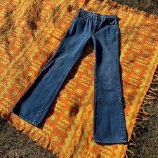 Levis M 28 / 29 high waisted rise vintage vtg jeans medium wash USA 70s USA