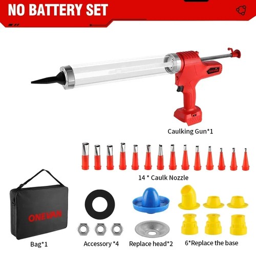 Electric Glue Gun Multi-function Glass Caulking Gun Adhesive Glue Sealant Tool - Picture 25 of 25