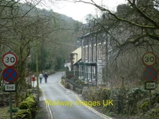 Photo - Lane into Miller's Dale village from Litton Mill  c2012