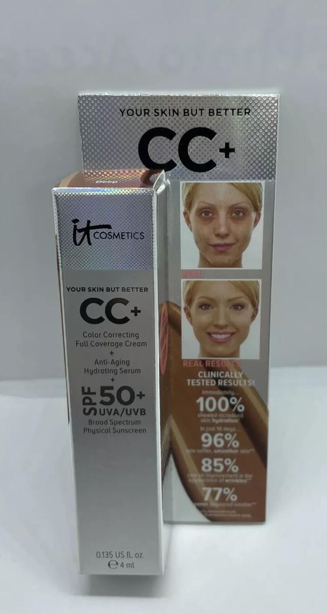 NEW NIB IT Cosmetics Your Skin But Better CC+ Cream DEEP Travel  ATHN