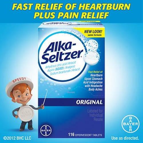 ALKASELTZER Heartburn Upset Stomach Acid Indigestion, 116 Effervescent Tablets eBay