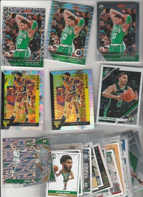 JAYSON TATUM LOT (38) DIFFERENT HOOPS FLUX PULSAR PRIZM CRACKED ICE SWIRLORAMA