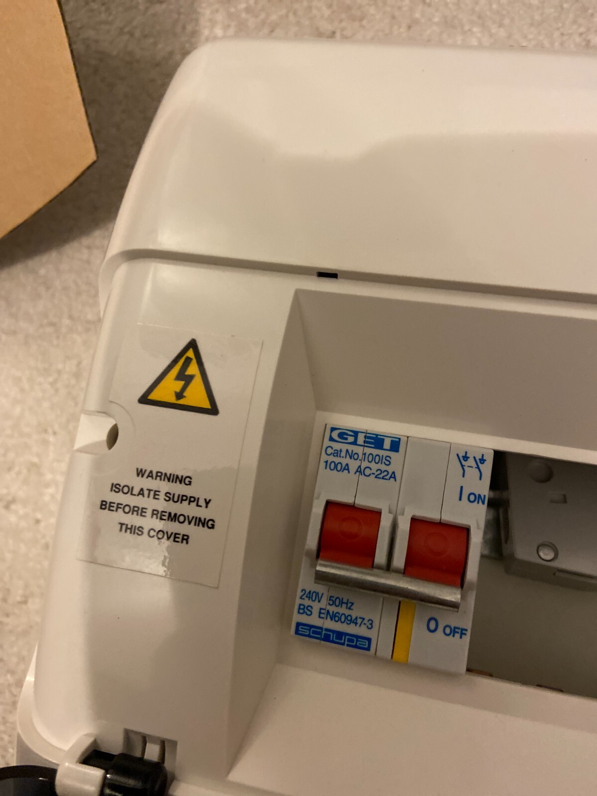 Wickes 4 Way Garage Shed Camper Van Caravan Consumer Unit Fuse Box NIB