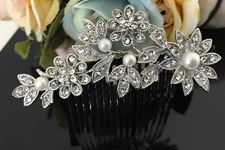 Vintage hair comb bridal wedding crystal rhinestone hair accessories 101717