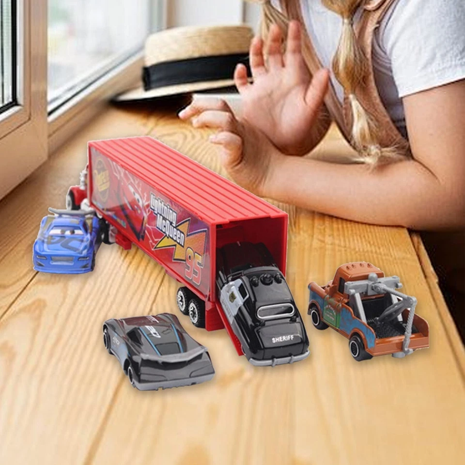 Auto Mack Truck Kinder Spielzeug Lightning McQueen Racer Kids Toy - Bild 4 von 4