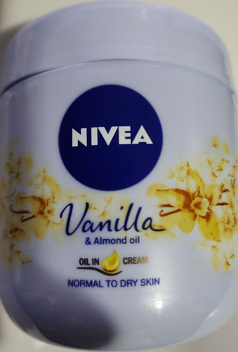 Nivea Vanilla Almond Oil Body Cream 13.52 oz 400 mL New Daily Use
