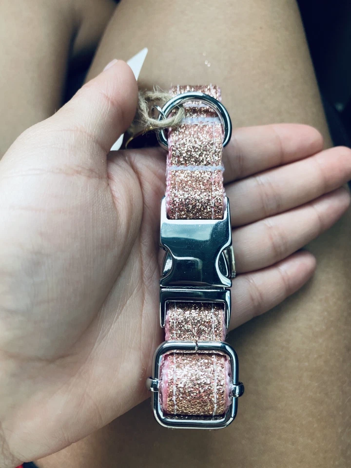 Collar de perro rosa XS Foto 3 de 4