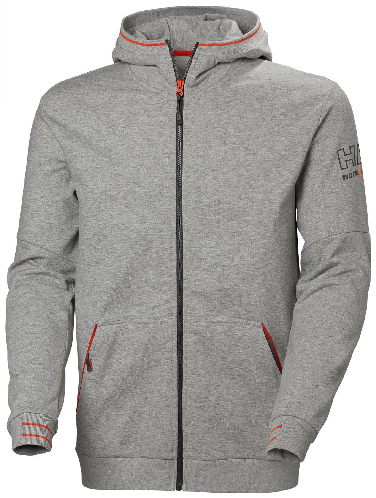 Толстовка Helly Hansen Hoodie Свитшот с капюшоном 79243 Kensington Hoodie на молнии 930 Серый Меланж 11490₽