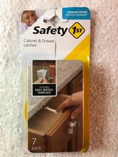 Safety 1ST Cabinet  Drawer Latches 7 Pack Toddler Tested