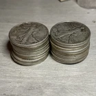 Walking Liberty Half Dollars lot of 20 90% silver 1941,1943