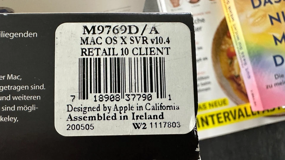 Apple Mac OSX Tiger 10.4  OVP  M9769D RETAIL BOX - Bild 2 von 4