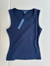 TAHARI Size S Sleeveless Tops Black