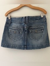 American Eagle Y2K Skirt Vintage Micro Mini Denim Jean Skirt Size 10
