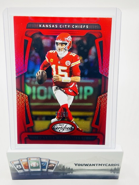 Patrick Mahomes II 2025 Certified Mirror Red Color Match 97/99 Chiefs