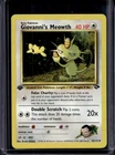2000 Pokemon Gym Challenge 1st Edition Giovanni's Meowth #43/132