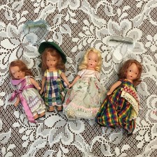 lot of 4 Nancy Ann storybook dolls 1950's