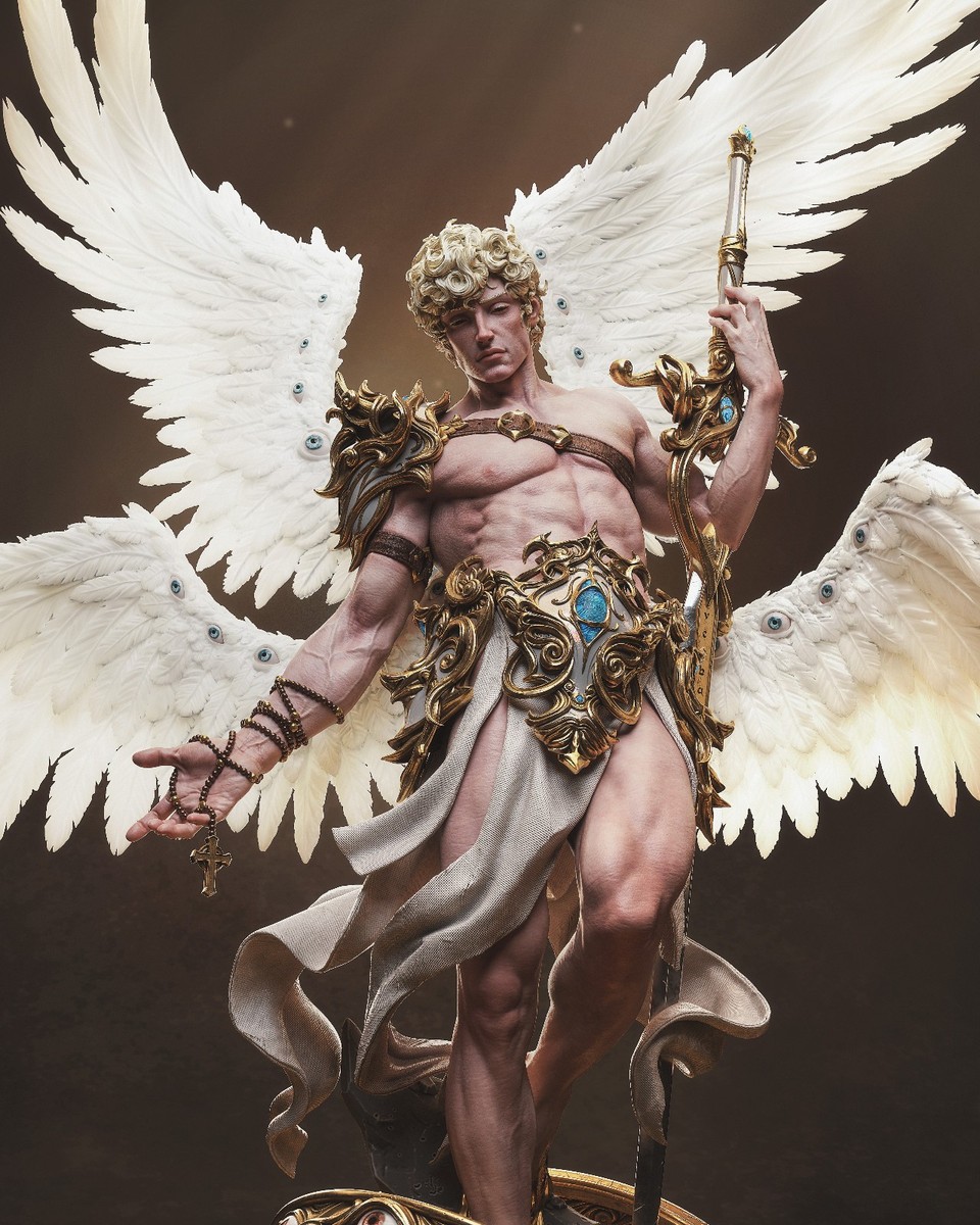 その他 cherubim Cherubim 3D Printed Figure, Unpainted Biblical Angel Model Kit | eBay
