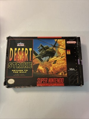 Desert Strike Return To The Gulf  Super Nintendo SNES CIB Cleaned Tested