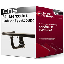 Für Mercedes C-Klasse Sportcoupe C205 (Oris) Anhängerkupplung vertikal abnehmbar