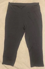 RBX dark gray capri athletic workout high waist leggings XL EUC
