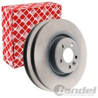 2X febi Bremsscheiben Ø336Mm Vorne Passend FÜR Volvo S60 S80 V60 V70 XC70