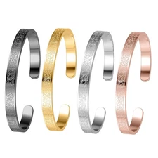 Ayatul Kursi Cuff Bracelet for Women Islam Eid Islamic Jewelry Gifts Stainless S