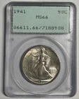 1941  Walking Liberty Half -  PCGS MS 66GEM - Rattler