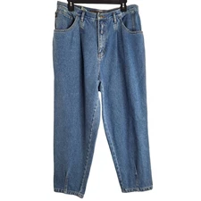 P.S. Gitano Vintage 80's Jeans High Waist 32 / 18W Plus Size Tapered Leg