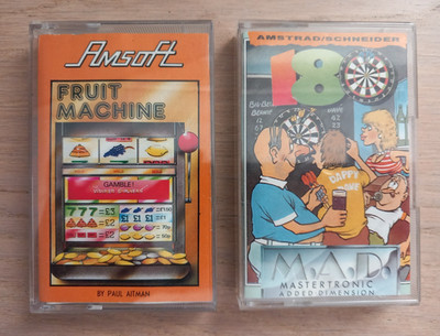 2x seltene klassische Arcade Computerspiele Amstrad Kassetten