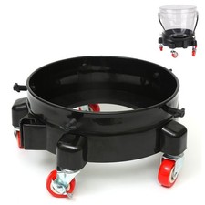 Car Wash Bucket Dolly with Wheels.360° Rolling Caddy for 3.5 to 6 Gallon Buck...